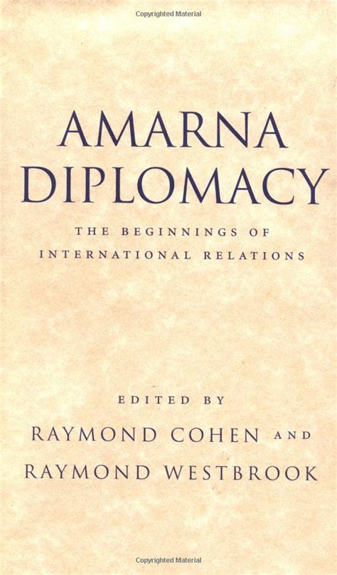Read Amarna Diplomacy The Beginnings Of International Relations 