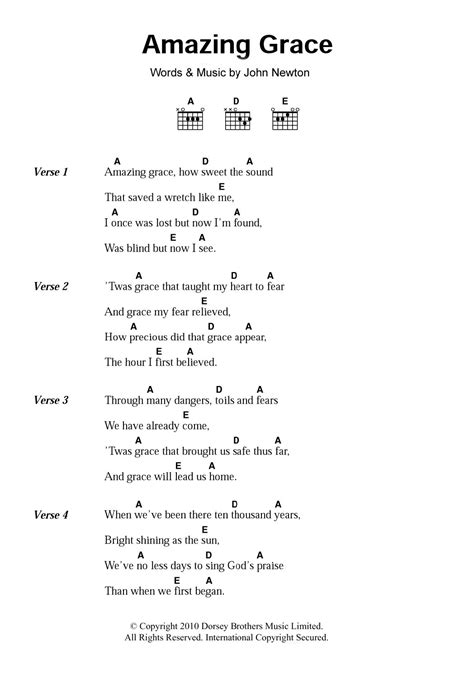 Amazing Grace Chords