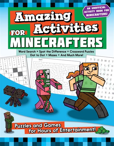 Full Download Amazing Activity Book For Minecrafters Puzzles Mazes Dot To Dot Spot The Difference Crosswords Maths Word Search And More Unofficial Book Volume 1 