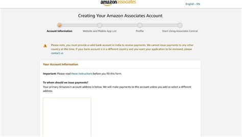 Amazon Associate Account