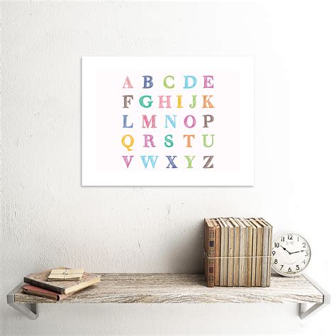 Amazon Com Alphabet Framed Art Alphabet Letter Picture Frames - Alphabet Letter Picture Frames