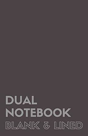 Amazon Com Dual Notebook Blank Amp Lined Letter Drawing And Writing Paper - Drawing And Writing Paper