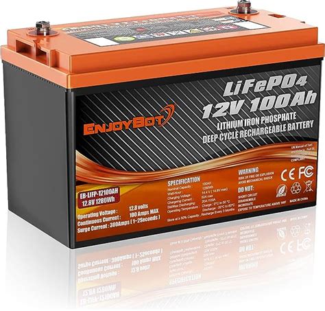 Amazon Com Enjoybot 12v 100ah Lithium Battery Lifepo4 Lifepo4 Battery 12v Where To Buy - Lifepo4 Battery 12v Where To Buy