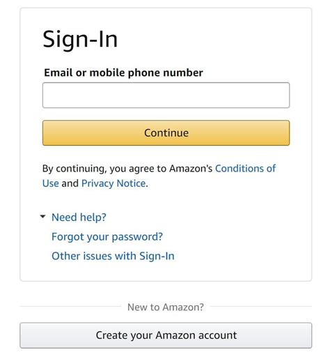 Amazon Forgot Password