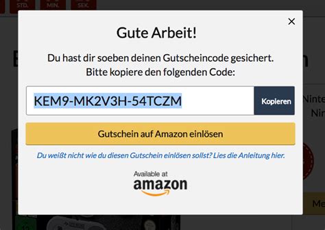 amazon gutschein code