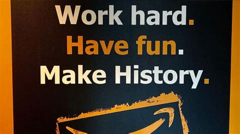Amazon Motto Work Hard