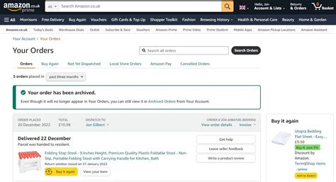 Amazon Order History
