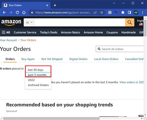 Amazon Orders History