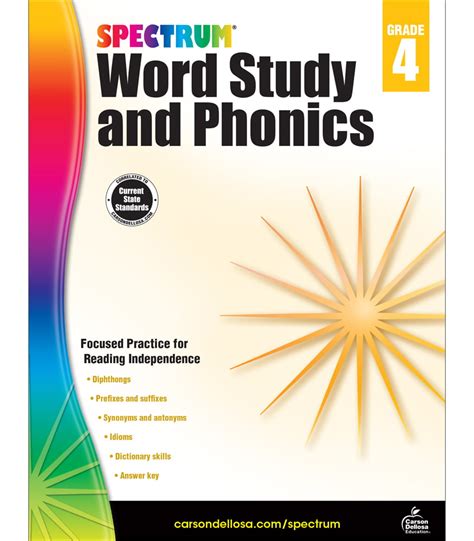 Amazon Spectrum Word Phonics Grade4 8211 Learning How Spectrum Reading Grade 4 Worksheets - Spectrum Reading Grade 4 Worksheets