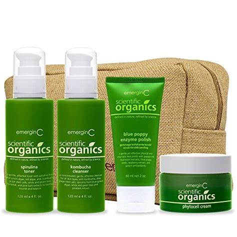 Amazoncom Emerginc Scientific Organics Natural Skin Trialtravel Set Care Travel