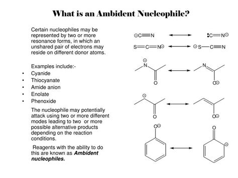 Ambident Nucleophiles Examples