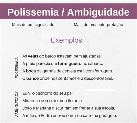 Ambiguidade E Polissemia
