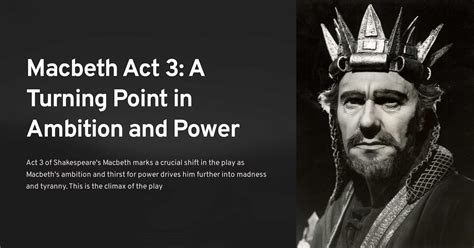 Ambition In Macbeth