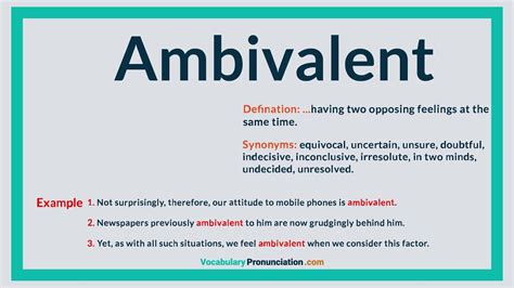 Ambivalent Synonym