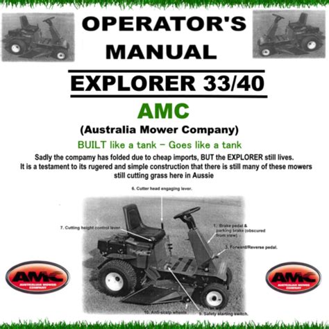 Amc Explorer Mower Manual