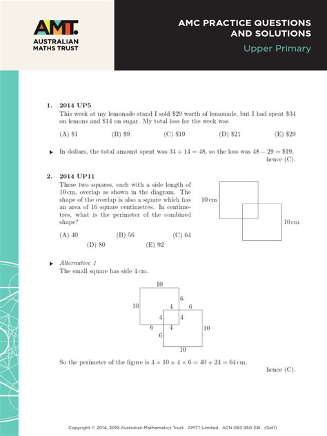 amc upper primary questions