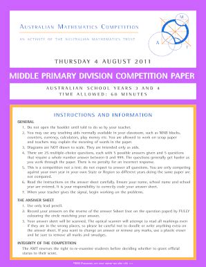 Download Amc Middle Primary Papers 