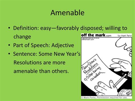 Amenable Definition