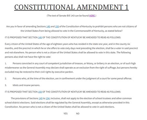 amendment 1 kentucky