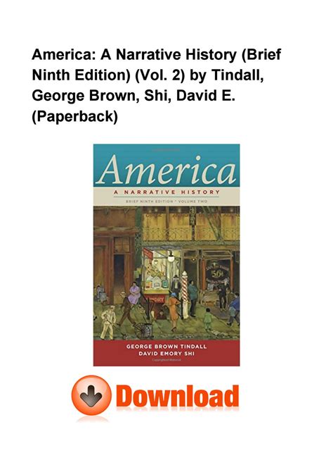 Download America Narrative History 9Th Edition Brief 