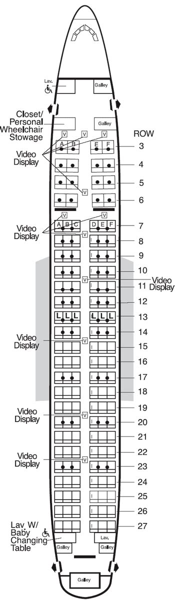 American Airlines Planes Seating Chart