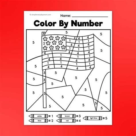 American Flag Color By Number By Featheredbygrace Tpt American Flag Color By Number - American Flag Color By Number