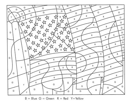 American Flag Color By Number Coloringbynumber Com American Flag Color By Number - American Flag Color By Number