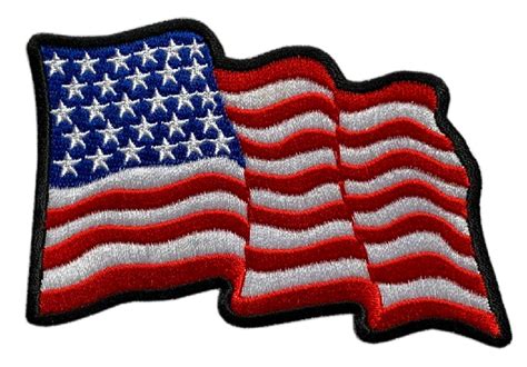 American Flag Embroidered