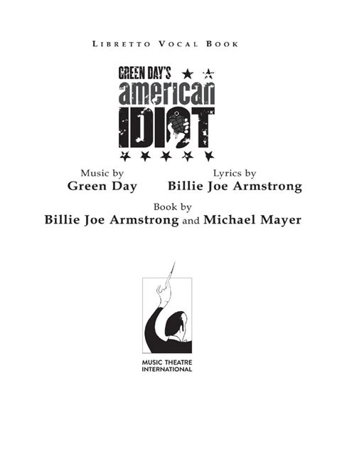 American Idiot Libretto