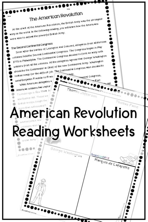 American Revolution Lessons Worksheets And Activities Teacherplanet Com American Revolutionary War Worksheet - American Revolutionary War Worksheet