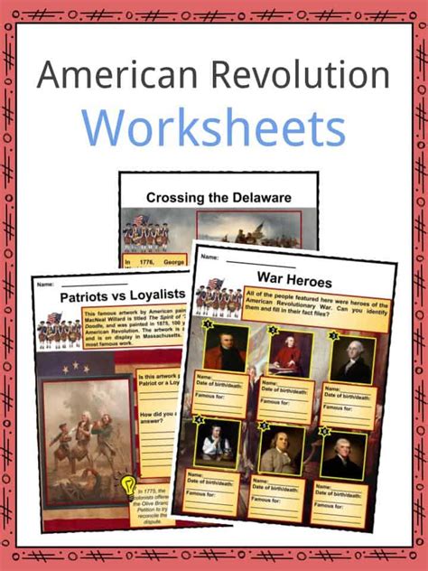 American Revolution Worksheets Amp Facts Kidskonnect American Revolutionary War Worksheet - American Revolutionary War Worksheet