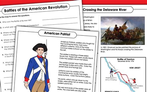 American Revolutionary War Interactive Worksheet American Revolutionary War Worksheet - American Revolutionary War Worksheet