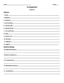 Read American Anthem Textbook Chapter Outlines 