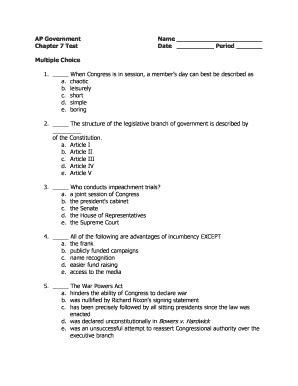 Download American Government Chapter 7 Test 