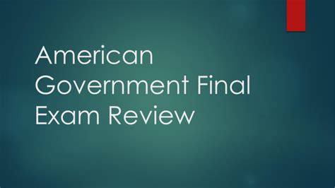Read Online American Government Final Examination Review Guide Foundationns 
