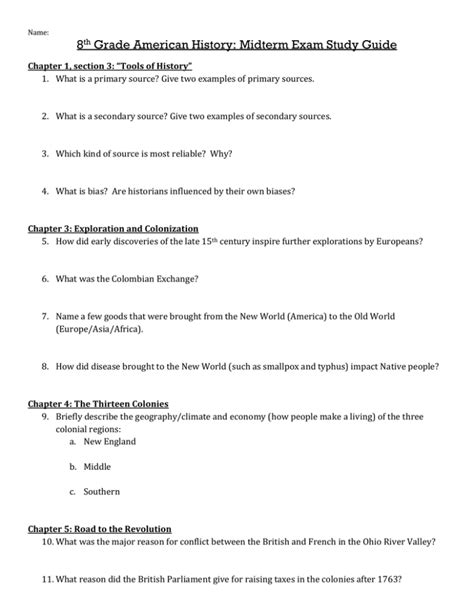 Full Download American History 8Th Grade Study Guide 