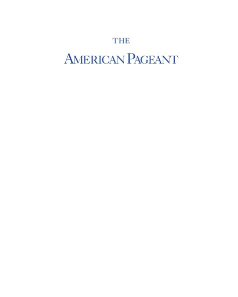 Full Download American Pageant 12Th Edition Online Notes 