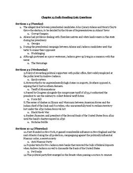 Full Download American Pageant Chapter 13 Quiz 