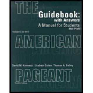 Full Download American Pageant Guidebook Answers 
