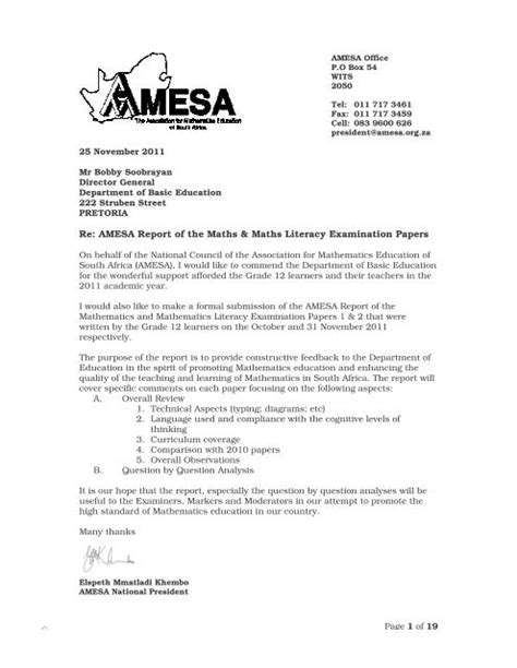 Read Amesa Past Papers 