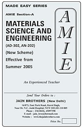 Amie Material Science Solved Question Papers