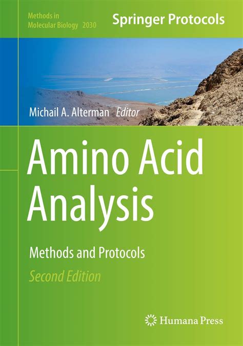 Amino Acid Analysis Protocols Methods In Molecular Biology
