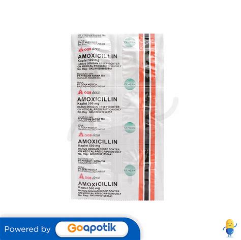 amoxicillin trihydrate kaplet 500 mg obat apa