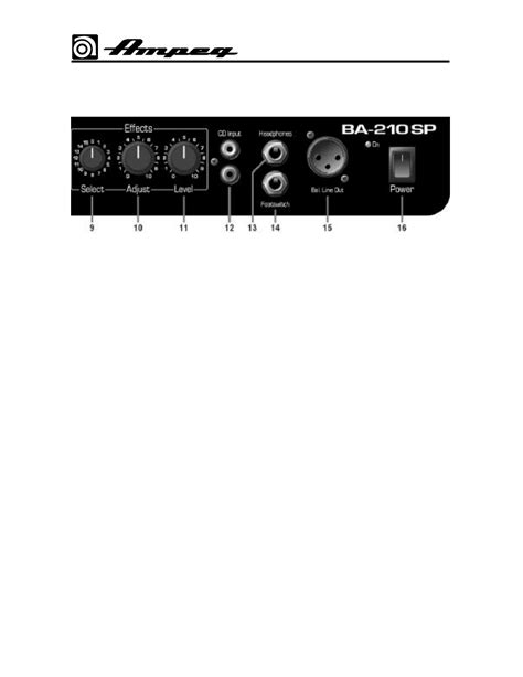 Full Download Ampeg 210Sp User Guide 