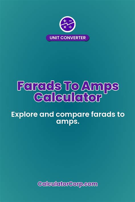 Amps To Farads