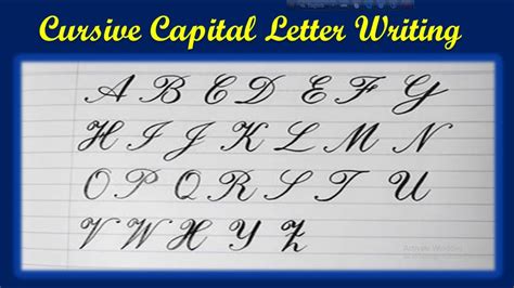 Amritam It Capital Cursive A Html Capital Cursive Letters Chart - Capital Cursive Letters Chart