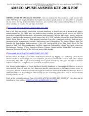 Read Amsco Apush 2015 Answer Key Pdf Pdf 