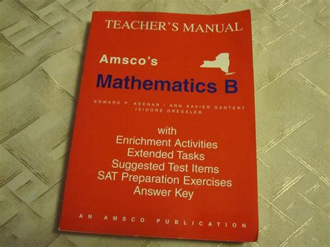 Read Online Amsco Mathematics B Answer Key 