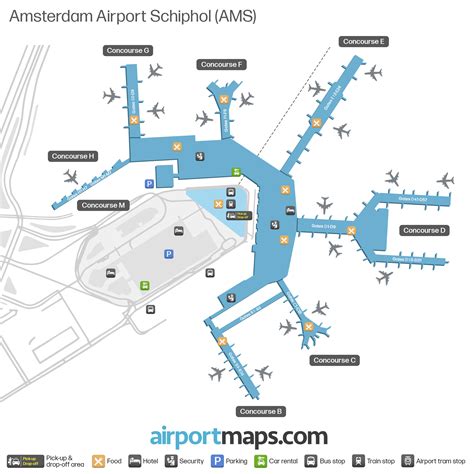 Amsterdam Schiphol Map