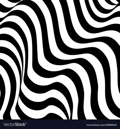 an abstract black and white pattern with wavy lines in the shape of